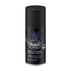Товар Дезодорант Чоловічий аерозоль Спрей Balea Bodyspray Dark Elegance 24h Балеа Темна Елегантність для тіла Балон Амбра Бергамот 150мл