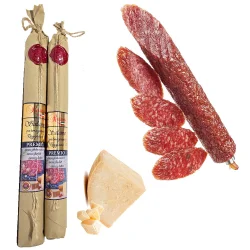 Товар Ковбаса Салямі з Пармезаном Rasmo Premio Salame Parmigiano Reggiano Расмо свинина Сировялена Преміум Палка 270г