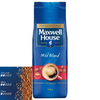 Кава розчинна Професійна для кавомашин Maxwell House Professional Coffee Mild Blend powder Максвел Хауз мякий Бленд гранули 500г