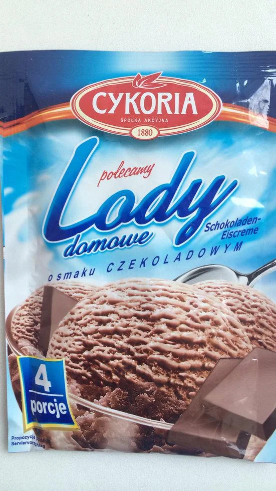 Порошок для приготування морозива Cykoria lody domowe з шоколадним смаком 60г