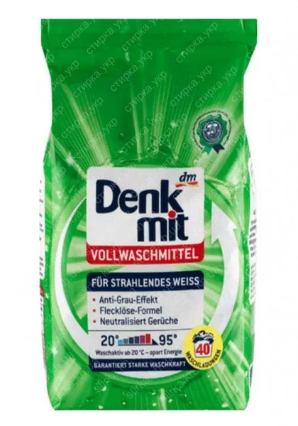 Порошок для стирки белого Denkmit белья 2,7кг ( 40 стирок) denkmit vollwaschmittel mit aktiv-schutz