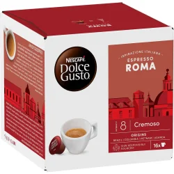 Товар Кава мелена в Капсулах Nescafe Dolce Gusto Espresso Roma Cremoso Нескафе Міцний кремовий 16шт 100г