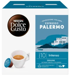 Товар Кава мелена в Капсулах Nescafe Dolce Gusto Espresso Palermo Intenso Нескафе Міцний Інтенсивний 16шт 112г