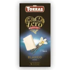 Шоколад Білий без Глютену Torras Zero White Blanco Vanilla Chocolate 0% Торас Зеро з Ванілью Плитка 100г