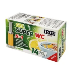 Товар Гелевий Шприц для очищення та свіжості унітазу Irge Super WC Gel Lemon 5in1 Ірге освіжувач для туалету 5в1 14 використань Лемон