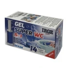 Гелевий Шприц для очищення та свіжості унітазу Irge Super WC Gel Ocean 5in1 Ірге освіжувач для туалету 5в1 14 використань Океан