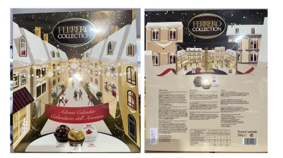 Товар Набір Подарунок Новорічний Адвент календар Ferrero Collection Advent Calendar Фереро Шоколадні цукерки 259г