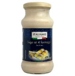 Товар Крем соус Сирний Карбонара Italiamo Crema ai 4 formaggi Crema Італьямо Чотири Сири 340г