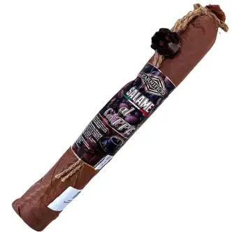 Ковбаса Салямі з Кавою сировялена Carnificio Salame salame al Caffe Саламі Карніфічіо свинина в натуральній оболонці Паличка 250г