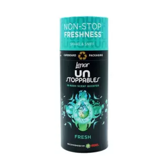 Ароматизатор для прання білизни в гранулах Lenor Unstoppables Fresh Shake&Sniff Ленор Фреш Альпійська свіжість Туба 160г