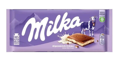 Товар Шоколад з альпійського молока Milka Alpenmilch Alpine Milk Cream Мілка з делікатним альпійським молочним кремом 100г