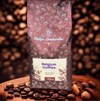 Кава в зернах Philipe Lombardini Belgium Truffles Філіп Ломбардіні з ароматом Бельгійський Трюфель мікс робусти та арабіки 1000г