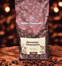 Кава в зернах Philipe Lombardini Bavarian Chocolate Філіп Ломбардіні з ароматом Баварійський шоколад мікс робусти та арабіки 1000г