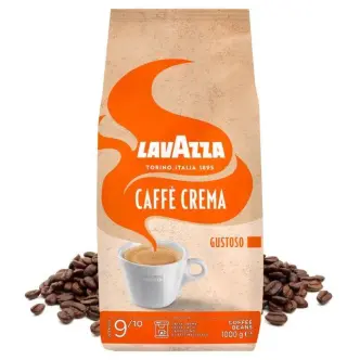 Кава зернова Lavazza Caffe Crema Gustoso Лавацца Крема Густозо купаж Арабіки та Робусти 1000г