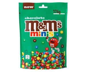 Товар Драже шоколадне міні M&Ms Minis Chocolate ММс з різнобарвним покриттям зіп Пакет 176г