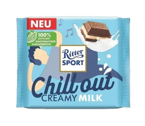Товар Шоколад молочний Ritter Sport ChillOut Creamy Milk Ріттер Спорт Чіллоут сендвіч Вершкове молоко Плитка 100г