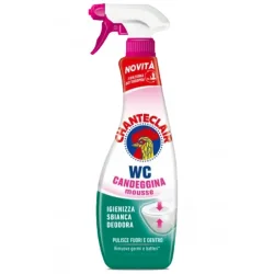 Товар Піна Активна для очищення Унітазів Спрей ChanteClair WC Candeggina Mousse Шантеклер з ефектом відбілювання 625мл
