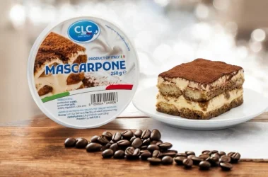 Товар Сир крем Маскарпоне вершковий Італійський CLC Mascarpone Cream СЛС кулінарний десертний для Тірамісу Контейнер 250г