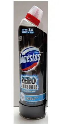 Засіб для чищення унітазів безХлору Domestos Zero Limescale Toilet Cleaner Aquamarine Доместос гель Зеро Антиналіт Аквамарин 750мл