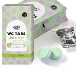 Товар Таблетки для очищення Унітазів в бачок Denkmit WC Tabs Lime&Mint Денкміт для Видалення сечового каменю та вапняного Накипу 18шт