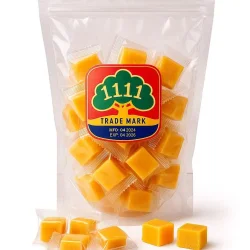 Товар Цукерки желейні Кубики Манго 1111 Trade Mark Mango тропічний смак зіп Пакет 500г