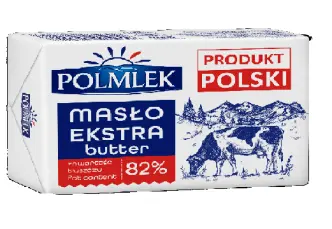 Масло вершкове Polmlek Maslo Extra Butter 82% Полмлек Екстра Брусок 200г