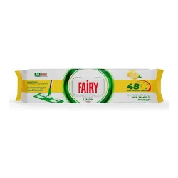 Товар Серветки для миття Підлоги під швабру Моп-системи Fairy Wipes Probiyotik Karbonat Limon MOP 48H Фейрі Сила оцет та сода Лимон 50шт