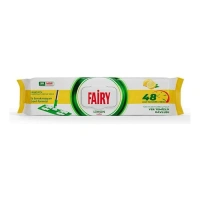 Серветки для миття Підлоги під швабру Моп-системи Fairy Wipes Probiyotik Karbonat Limon MOP 48H Фейрі Сила оцет та сода Лимон 50шт