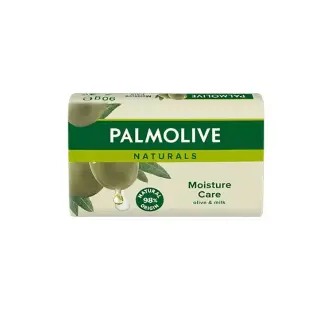 Мило для Тіла Palmolive Naturals Moisture Care Natural 98 Origin Olive&Milk Палмолів щоденне Зволоження та Догляд Кускове 90г