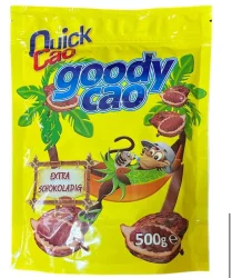 Товар Какао напій розчинний Quick Cao Goody Cao Extra Chocolate Квік Као Екстра шоколадний Пакет 500г