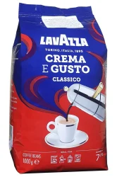 Товар Кава в зернах Lavazza Crema e Gusto Classico 7 Strong 100%Arabica Лавацца Крема Густо Класична Арабіка Пакет 1000г