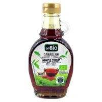 Кленовий сироп Канадський goBio Canadian Maply Sirup Organic Grade A ГоуБіо Органік десертний міні фляжка з ручкою 189мл