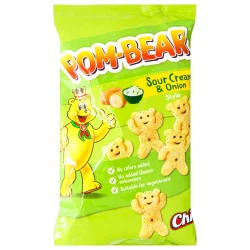 Товар Снеки Ведмедики картопляні Chio Pom-Bear Sour Cream&Onion style Чіо картопляні зі смаком сметани та цибулі Пакет 65г