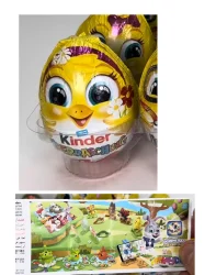 Товар Шоколадне яйце Пасхальне курчатко з Іграшкою Kinder Surprise Easter egg Girl Кіндер Сюрпрайз Дівчинка з квіткою 72г