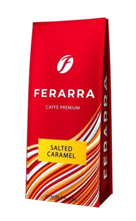 Кава в зернах Ferarra Caffe Premium Salted Caramel Ферара з ароматом Солоної Карамелі 100% Арабика Пакет 1000г