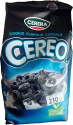 Товар Сухий Сніданок Злаки хрумкі Кільця Cerera Cookie Flavour Cereals Hoops Oreo Церера з смаком печива Орео Пакет 210г