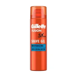 Товар Гель для Гоління Чоловічий Дозатором Gillette Fusion Shave Gel Moisturizing 5xAction Cocoa Джілет Зволожуючий Кокосове масло 200мл