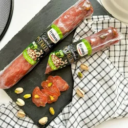 Товар Ковбаса Салямі з Фісташками Frimesa Salame al Pistacchio Фрімеса Салама свинина сирокопчена Палочка 250г