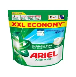 Товар Капсули для прання дитячого одягу Сенсітів Ariel Huggably Soft Sensitive Skin Pods All-in-1 Арієль для Чутливої Шкіри 50шт