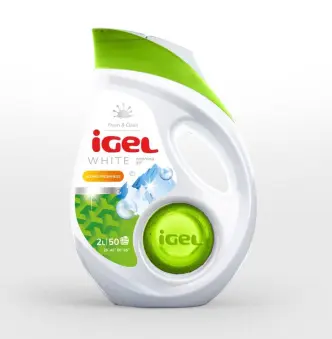 Гель для прання Білого IGeL Fresh&Clean Washing Gel Alpine freshness White Айгель Білі квіти Ковпачок Дозатор 50прань 2л