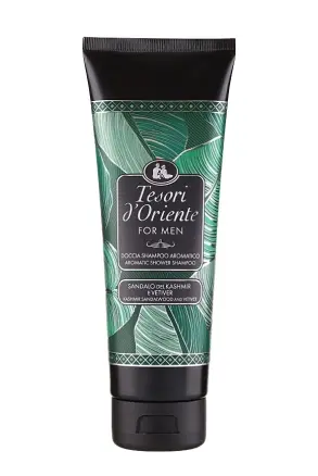 Шампунь для душу Чоловічий Ароматичний Tesori dOriente For MEN Aromatic Shower Shampoo Тесорі Сандал Кашемір Ветівер 250мл