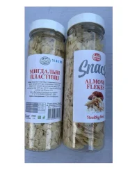 Товар Пластівці з Мигдалю Чіпси Food line Healthy Food Fitness Snack Almond Flekes Фуд лайн фітнес з Очищеного мигдалю Баночка 250г