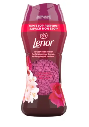 Кондиціонер для прання Парфумований Гранули Lenor Non-stop Perfume Ruby Jasmine Ленор ароматичні перлини Рубіновий Жасмін 210г