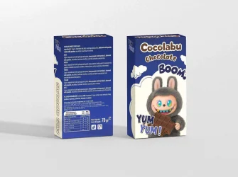 Товар Шоколад плитка молочний Шоко Лабубу Cocolabu Chocolate Boom Yum-Yum Blue Чоколабу Шоколадний бум Юм Юм Синій 70г
