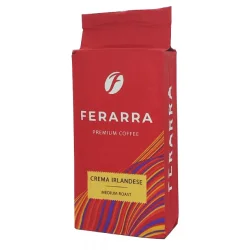 Товар Кава мелена Ferarra Crema Irlandese Medium Roast Premium Coffee Ферара 100% Арабіка з ароматом Ірландських вершків Вакуум 250г