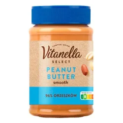 Товар Арахісова паста Vitanella Select Peanut butter Smooth 96% Вітанела Селект масло Цільне Гладке Баночка 450г