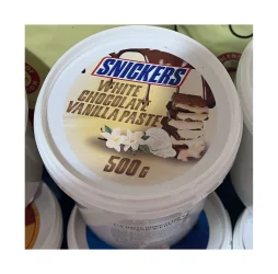 Товар Шоколадно-ванільна паста Snickers White Chokolate Vanilla Paste do Smarowania Снікерс Білий шоколад для Намазування Відерко 500г