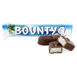 Товар Шоколадний батончик Bounty White Coconut Баунті молочний шоколад з кокосовою стружкою 57г