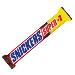 Товар Шоколадний батончик Snickers Super +1 Peanuts Caramel Снікерс Супер Плюс лонг молочний шоколад з карамеллю та горішками 75г