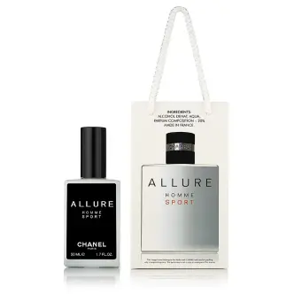 Парфумована вода Чоловіча Подарунок Chanel Paris Allure Homme Sport Шанель Спорт Для Чоловіків сумочка 50мл